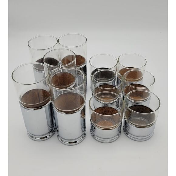 1950s Mid Century Modern Insulated Chrome Hellerware Pitcher & Glass Set MCM - Picture 9 of 16